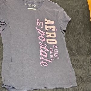 Aeropostale Purple Short Sleeve Tee